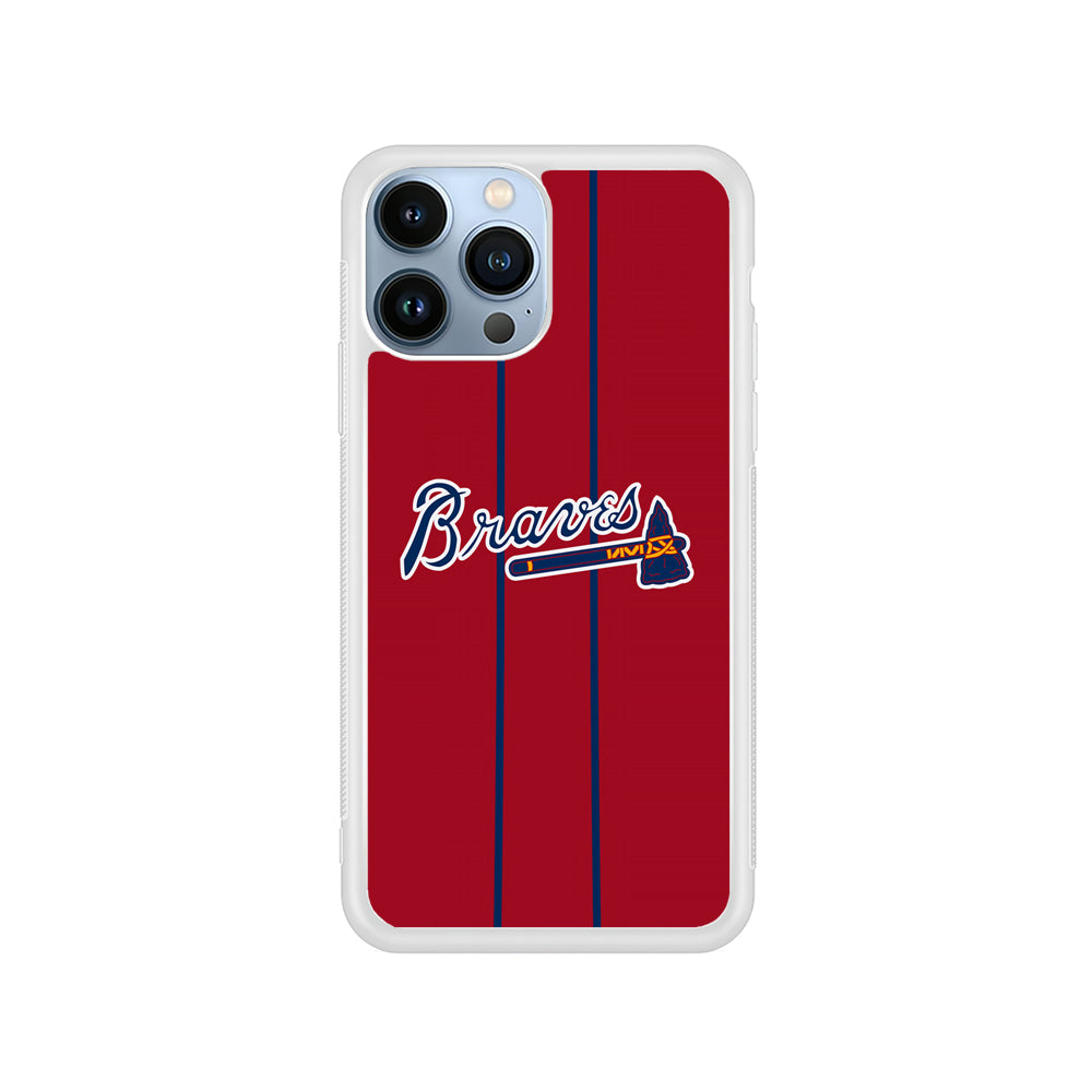 Atlanta Braves Red Light iPhone 14 Pro Case