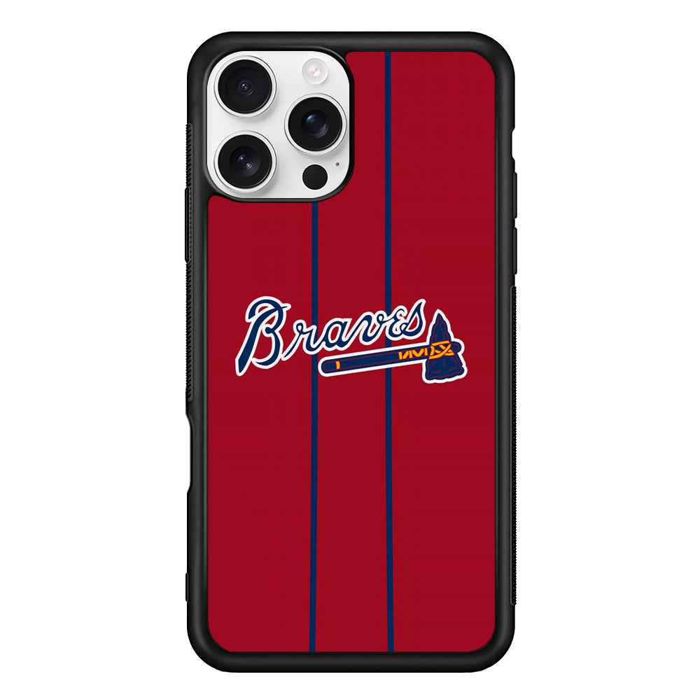 Atlanta Braves Red Light iPhone 16 Pro Case