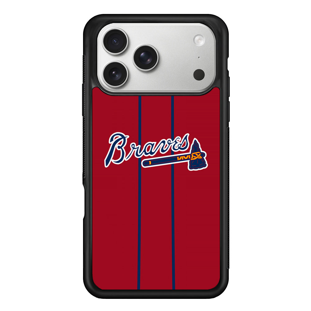 Atlanta Braves Red Light iPhone 17 Pro Max Case