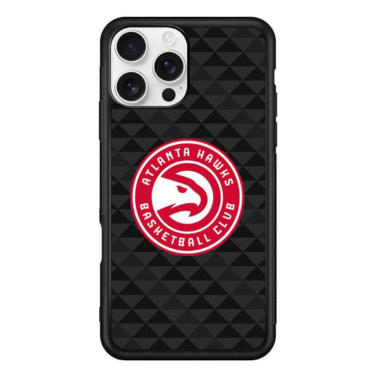 Atlanta Hawks Pattern Of Triangle iPhone 16 Pro Max Case
