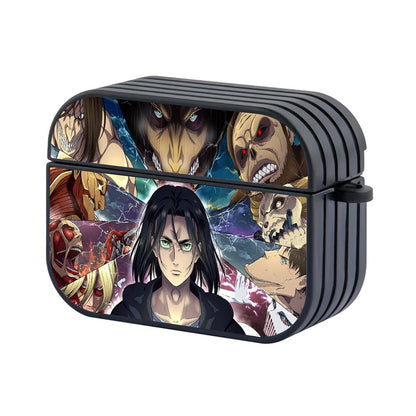 Attack on Titan All Titan Form Apple Airpods Pro 2 Case Black