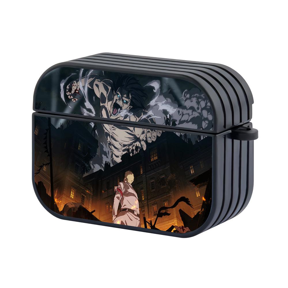 Attack on Titan Eren Shubi no Kyojin Apple Airpods Pro 3 Case Black