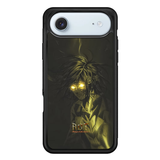 Attack on Titan Flaming Golden Eyes iPhone 17 Air Case