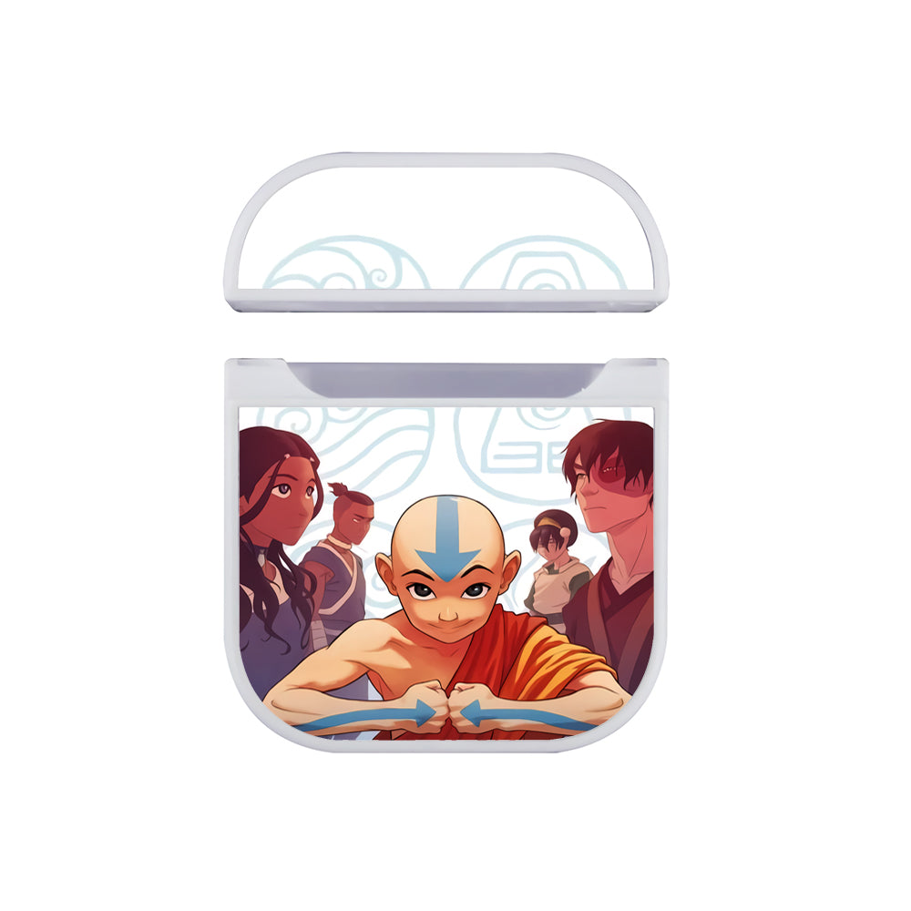 Avatar Aang With Team Apple Airpods Case White