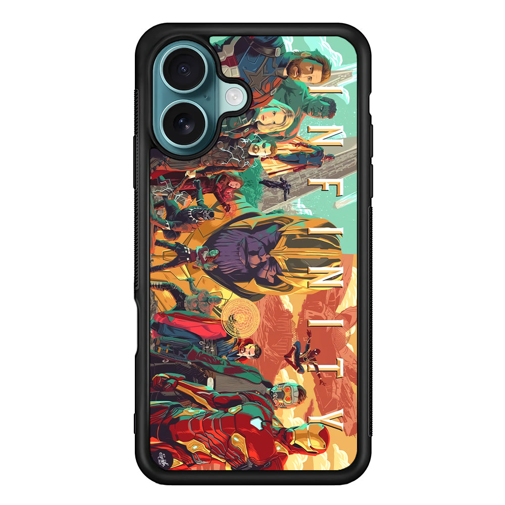 Avenger Infinity Poster of Members iPhone 16 Plus Case