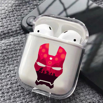 Avenger Iron Mask Apple Airpods Clear Case