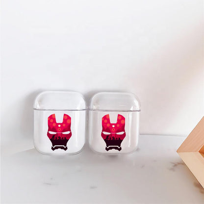 Avenger Iron Mask Apple Airpods Clear Case