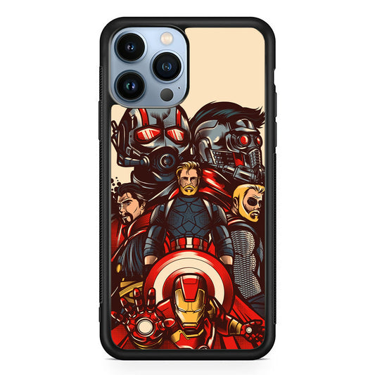 Avenger Ironman and Team iPhone 15 Pro Case - Carneyforia
