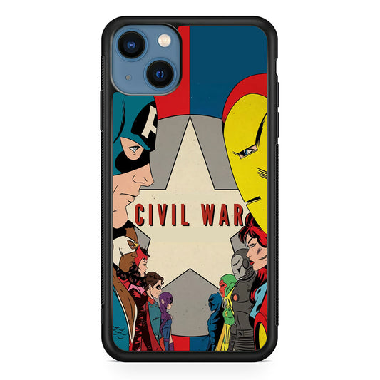 Avengers Civil War Comic iPhone 13 Case