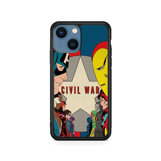 Avengers Civil War Comic iPhone 15 Plus Case