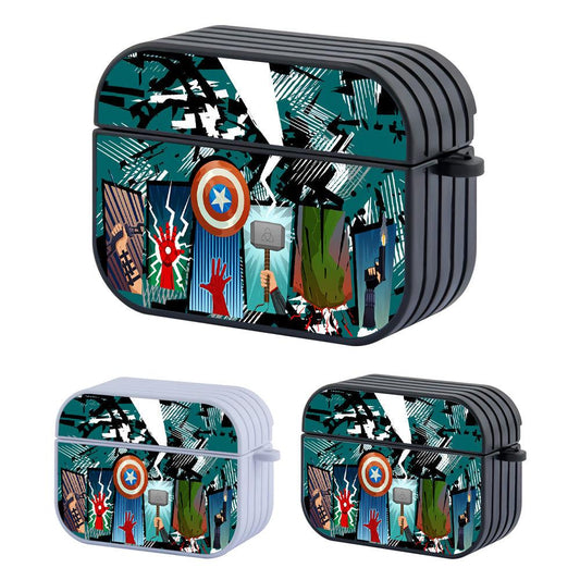 Avengers Keep The Hands Up Logo Apple Airpods Pro 3 Case-Carneyforia