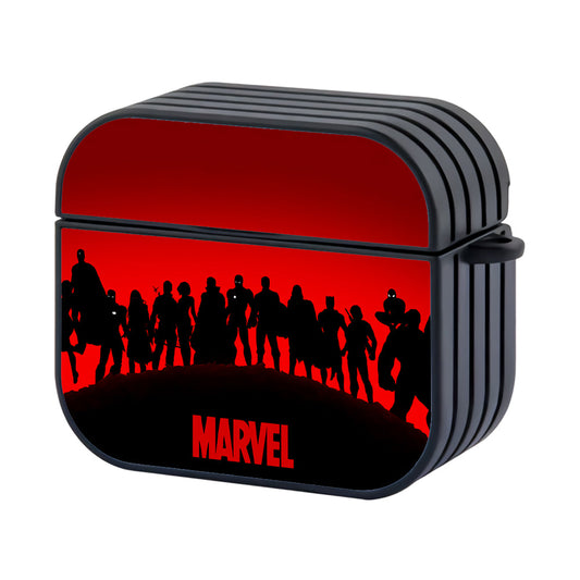 Avengers Marvel Squad Silhouette Apple Airpods 3 Case