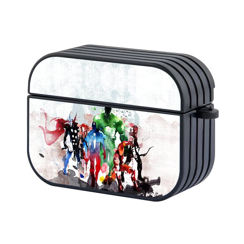 Avengers Painting Abstract Apple Airpods Pro Case Black