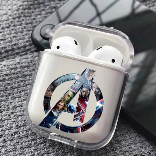 Avengers Logo Character Apple Airpods Clear Case