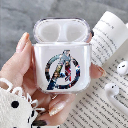 Avengers Logo Character Apple Airpods Clear Case