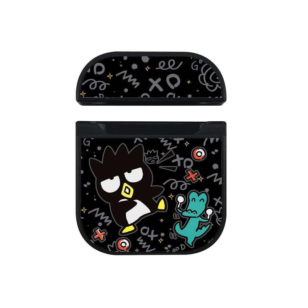 Bad Badtz-Maru Dance Before Eating Apple Airpods Case Black