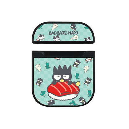 Bad Badtz-Maru Feel Cozy with Sushi Apple Airpods Case Black