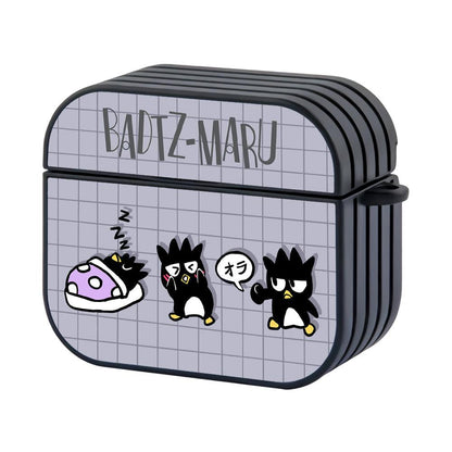 Bad Badtz-Maru Fight, Fun and Sleep Apple Airpods 4 Case Black