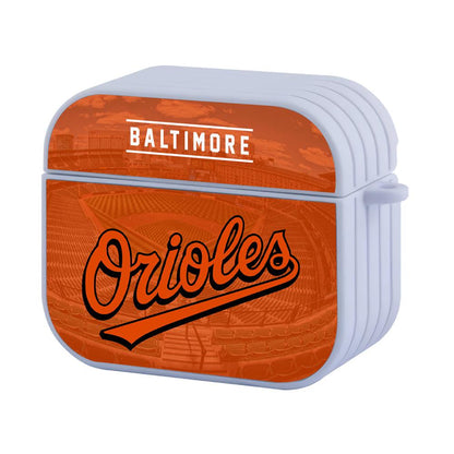 Baltimore Orioles Stadium on Banner Apple Airpods 4 Case White