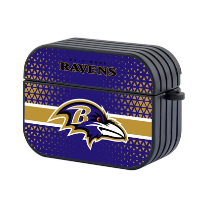 Baltimore Ravens NFL Bright of Golden Triangle Apple Airpods Pro 3 Case Black