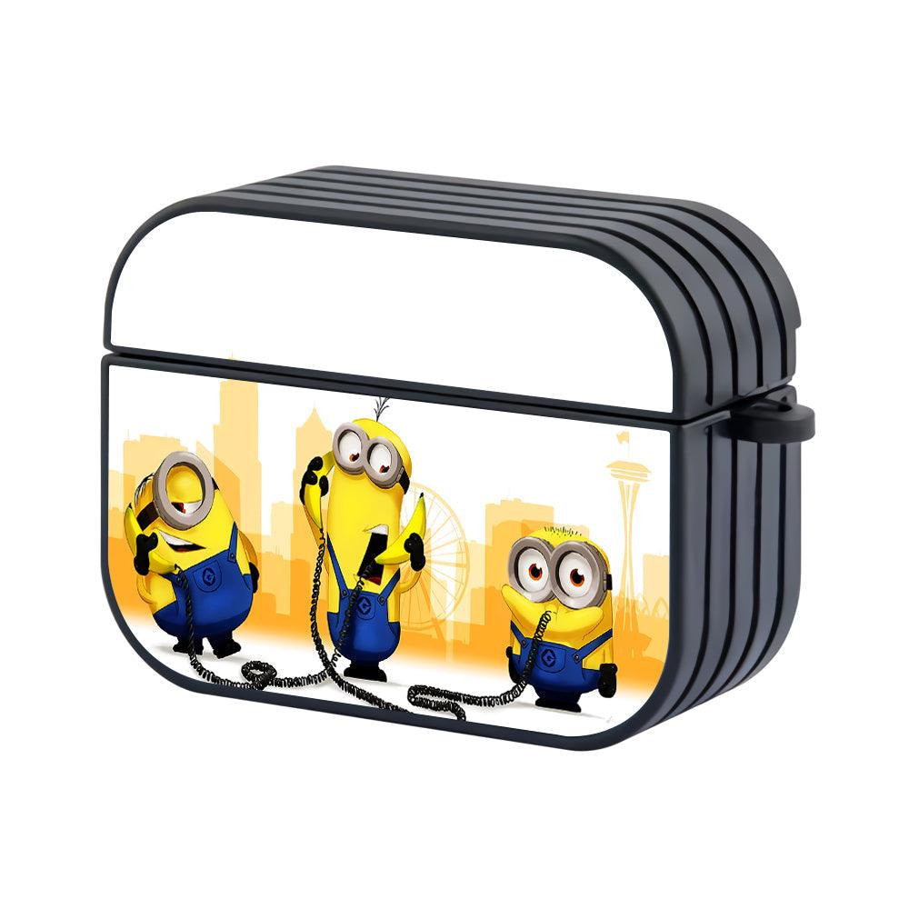 Banana Phone Minions Apple Airpods Pro 2 Case Black