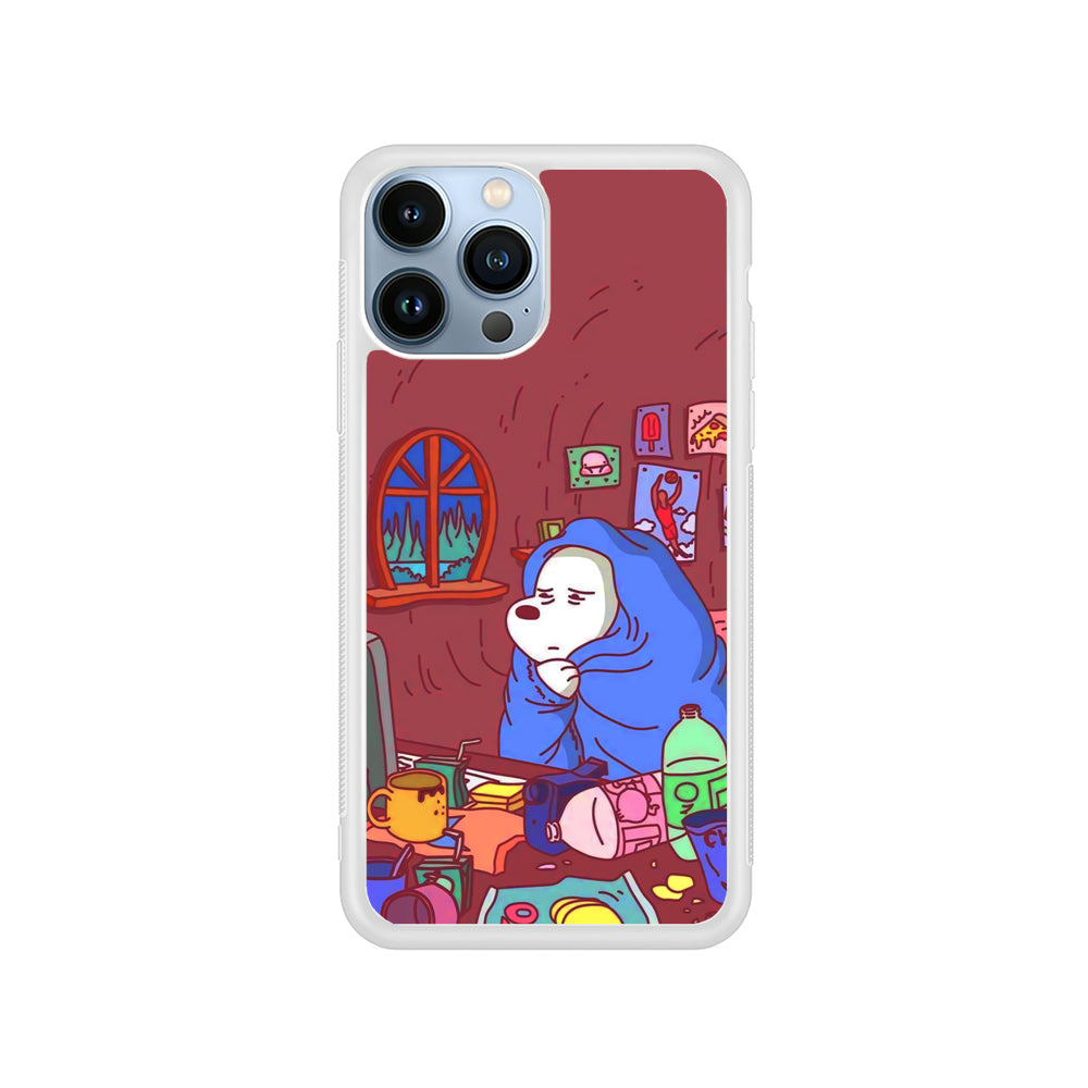 Bare Bear Ice Wacth Film iPhone 15 Pro Max Case