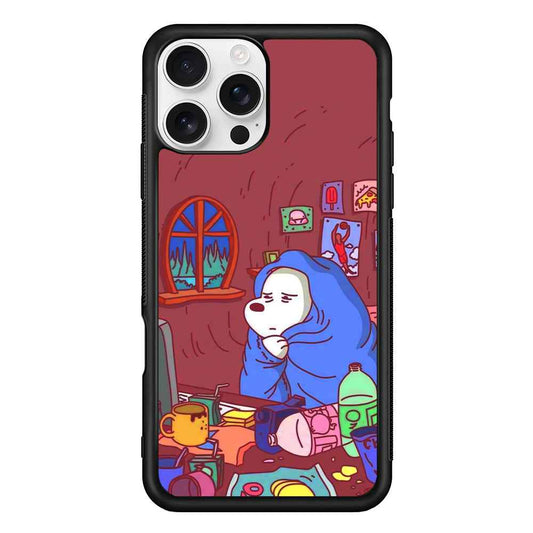 Bare Bear Ice Wacth Film iPhone 16 Pro Case