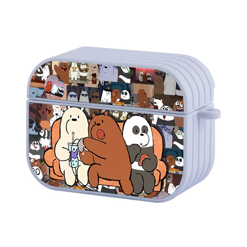 Bare Bears Fun with Each Activity Apple Airpods Pro 2 Case White