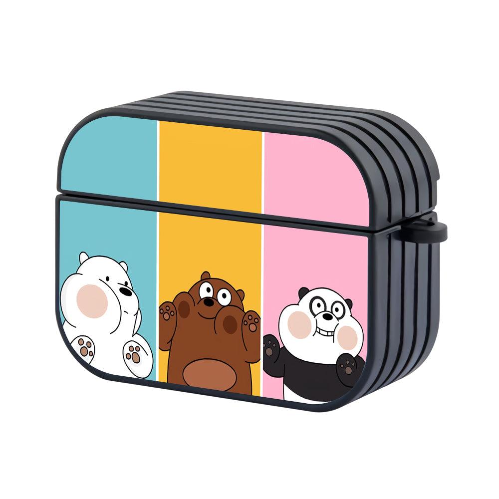 Bare Bears Hit The Glass Barrier Apple Airpods Pro 2 Case Black