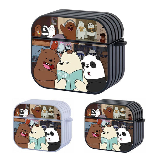 Bare Bears Learning The Winter Sports Apple Airpods 4 Case