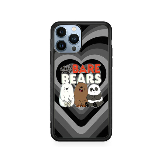 Bare Bears Loving Another iPhone 15 Pro Max Case