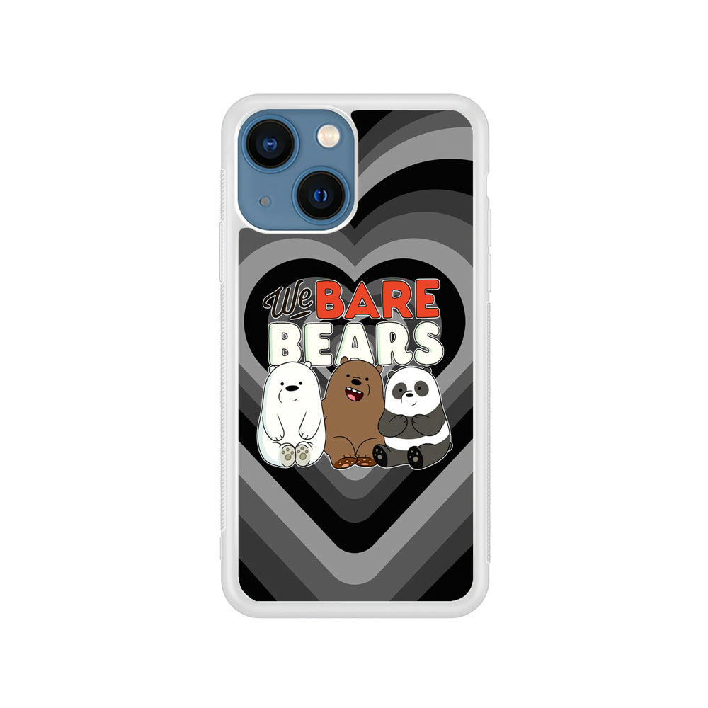 Bare Bears Loving Another iPhone 15 Plus Case