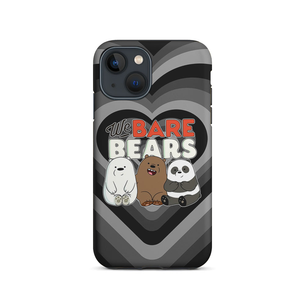 Bare Bears Loving Another iPhone 15 Plus Case