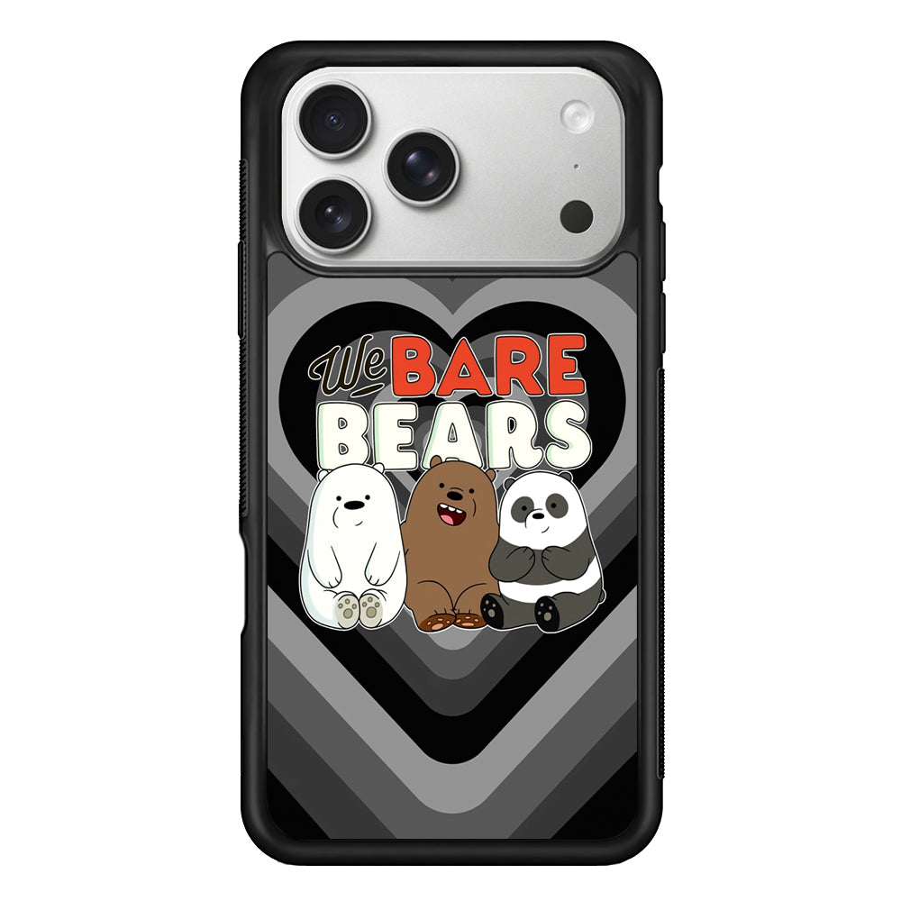Bare Bears Loving Another iPhone 17 Pro Max Case