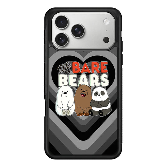 Bare Bears Loving Another iPhone 17 Pro Max Case