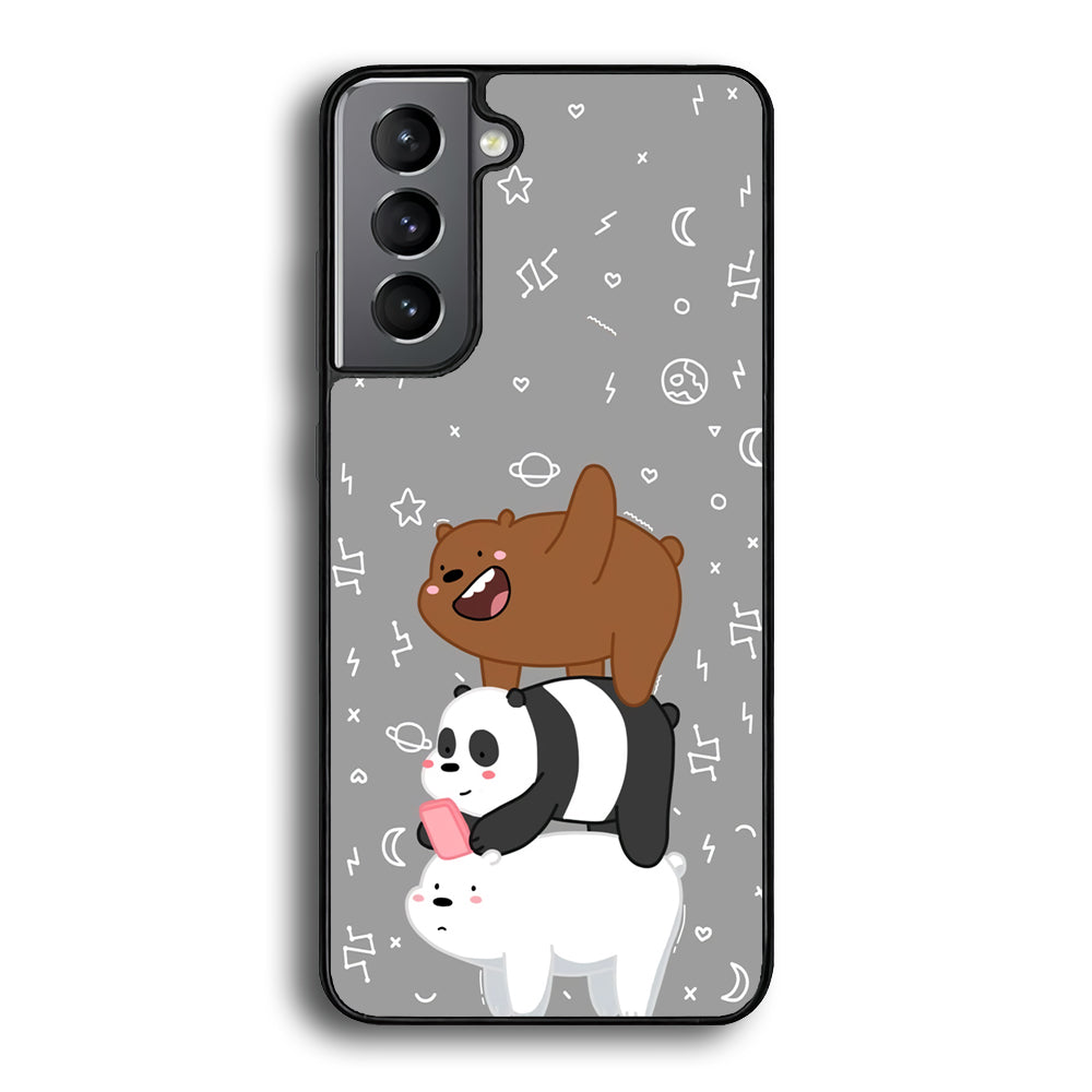 Bare Bears Night Walk Samsung Galaxy A16 Case - Carneyforia