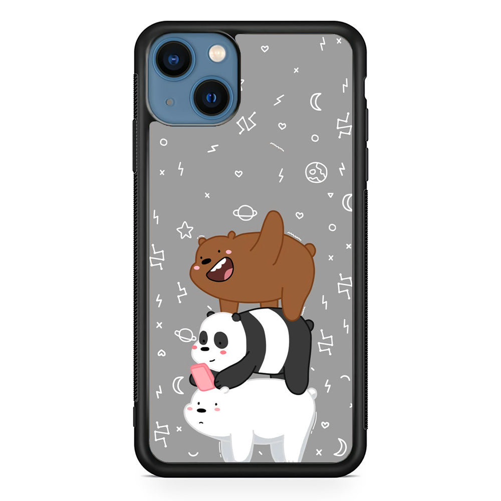 Bare Bears Night Walk iPhone 15 Case - Carneyforia
