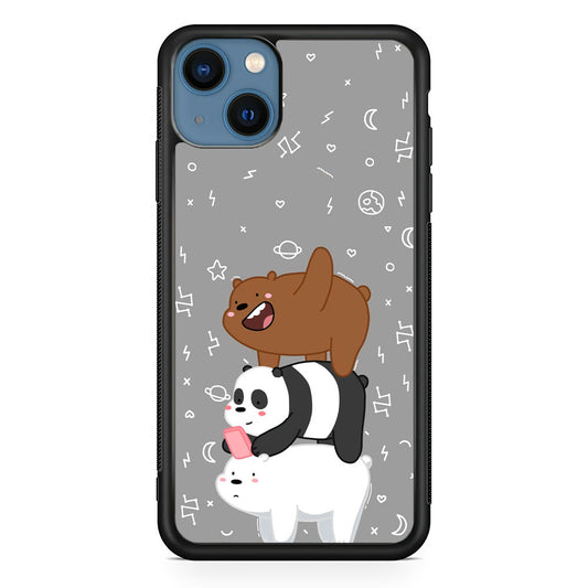 Bare Bears Night Walk iPhone 15 Case - Carneyforia