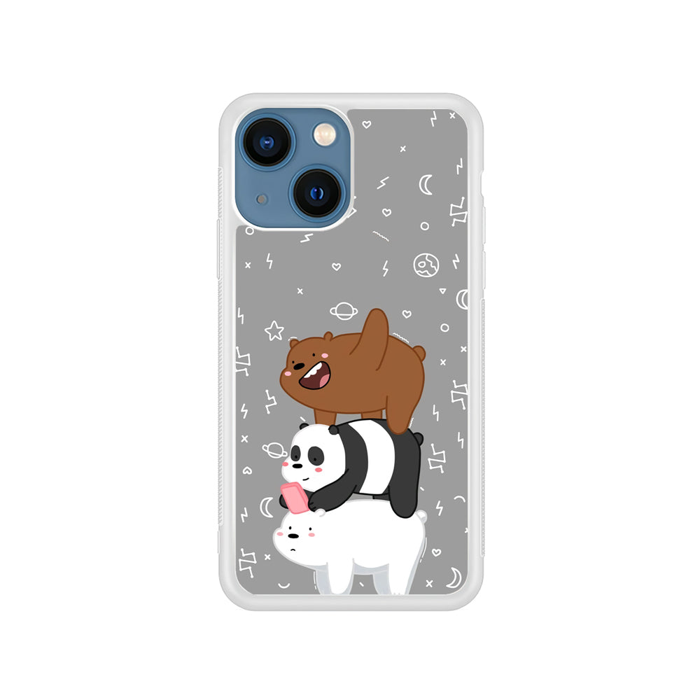 Bare Bears Night Walk iPhone 15 Plus Case