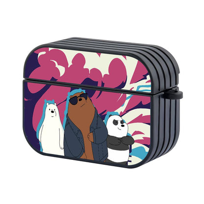 Bare Bears No Time To Lonely Apple Airpods Pro 3 Case-Black-Carneyforia