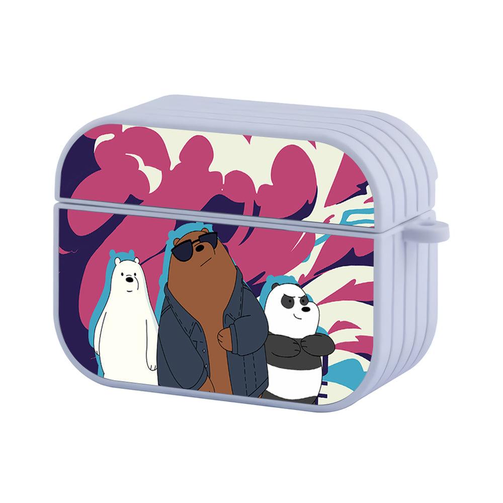 Bare Bears No Time To Lonely Apple Airpods Pro Case-White-Carneyforia