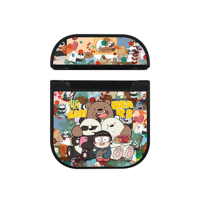 Bare Bears Photo After Party Apple Airpods Case Black