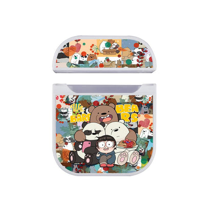 Bare Bears Photo After Party Apple Airpods Case White