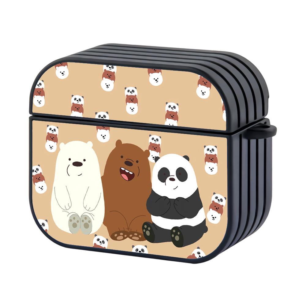 Bare Bears a Big Smile to Remember Apple Airpods 4 Case Black