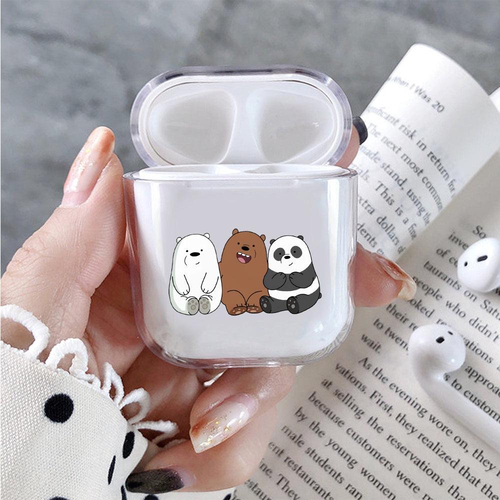 Bare Bear Friends and Family Apple Airpods Clear Case