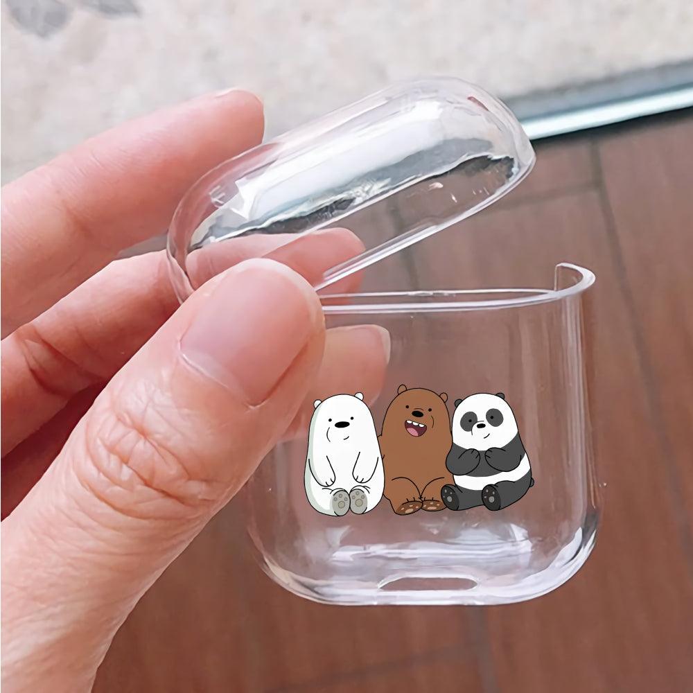 Bare Bear Friends and Family Apple Airpods Clear Case