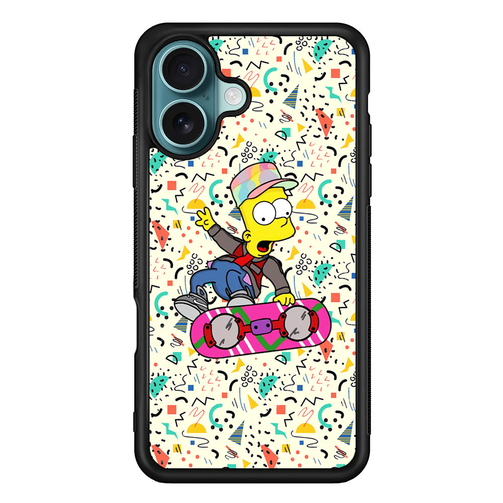 Bart Flying Board Jump Trick iPhone 17 Case