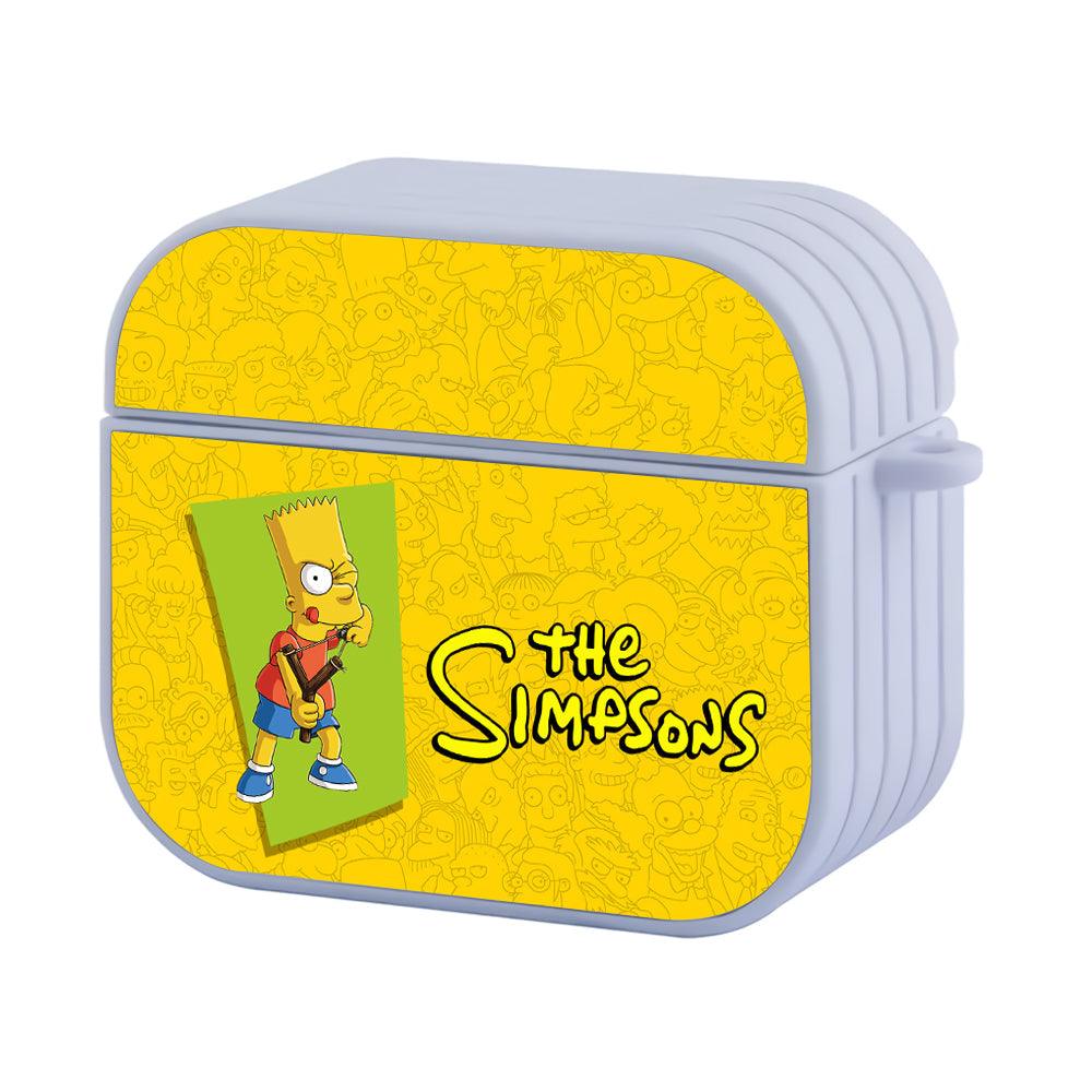 Bart Playing Slingshot Apple Airpods 4 Case White