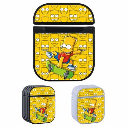 Bart Simpson Skateboarder in Action Apple Airpods Case