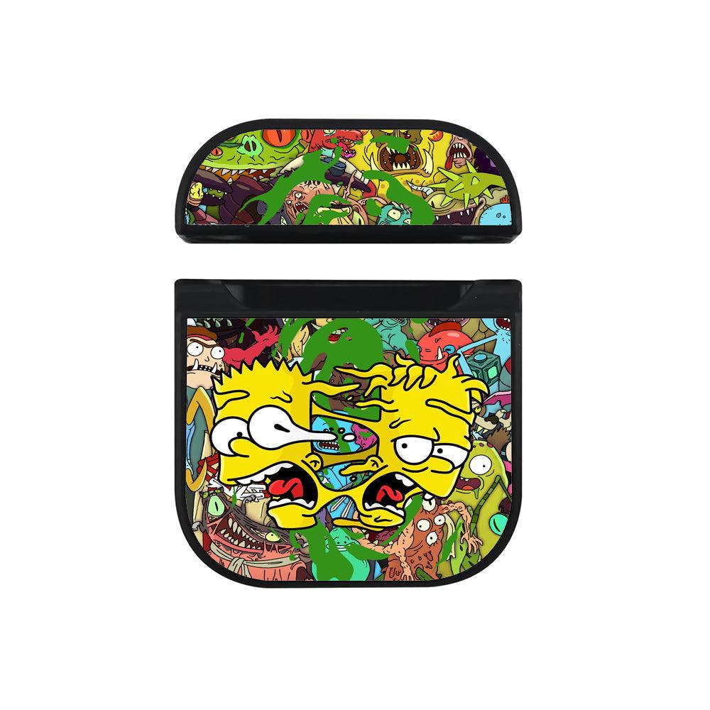 Bart Simpson The Duplication Apple Airpods Case Black
